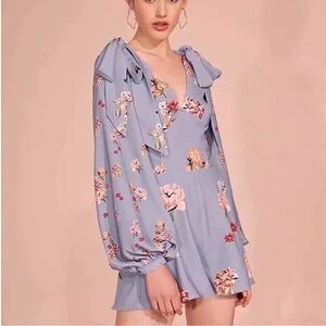 Keepsake the label long sleeve Floral Romper size small